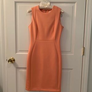 Coral Calvin Klein dress